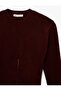 Long Sleeve Crew Neck Zipper Detailed Knitwear Sweater - 5