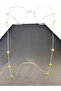 Italian Chain Round Beaded Eyeglass Cord / Chain Gold - 3