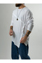 Design Button Detailed White Men's Sweat Coc2633 - 5