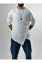 Design Button Detailed White Men's Sweat Coc2633 - 2