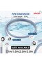 Universal Washing Machine and Dishwasher Inlet Hose - Cold & Hot Water Fill Pipe (3M) - 6