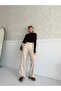 Chain High Waist Full Fit Loose Pants - 6