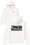 Turkish Design Printed Oversized White Hooded Sweatshirt