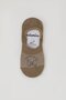 Girl's Ballerina Socks Bow Printed 5-14 Years Old, Brown - 2