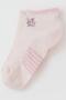 Girl's Booties Socks Love Themed Writing Printed 3-8 Years Old, Pink - 3