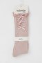 Girl's Golf Socks with Bow Accessories and Lace, Ages 1-8, Dusty Rose - 2