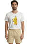 Cool Pikachu with Tied Arms Printed Anime Themed Premium Men's T-Shirt
