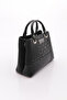 Black Snap Closure Adjustable Detachable Strap Women's Shoulder Bag 05Pc25K10362 - 2