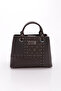 Coffee Snap Closure Adjustable Detachable Strap Women's Shoulder Bag 05Pc25K10362