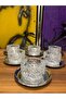Silver Snack Set for 6 People with Metal Plate and Chopping Bowl - 2