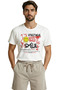 Premium Men's T-Shirt with Graffiti-Themed Design Featuring'Streetwear Good Vibes' and'Smile' Text