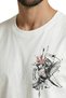Crowned and Hearted Sparrow Minimalist Sketch Printed Premium Men's T-Shirt - 6