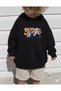 Oversized Unisex Children's Sweatshirt – Colorful Space Text Printed