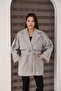 Women's Kırem Kaşe Double-Breasted Collar Belted Coat. 1891. - 5