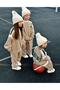 Unisex Contrast Color Block Sweatshirt Tracksuit Kids Bottom Top Set - 5