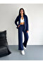 Women's Modal Fabric Zip-Up Relaxed Fit Tracksuit Set - 4