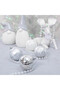 Christmas Balls, Red White Set of 24, 6CM Traditional Ornaments for Christmas Decoration - 5