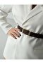 Suede/Square Bridge Buckle Women's Belt Coat Belt Trouser Belt,Suede Belt - 4
