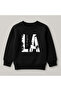 La Printed Crew Neck 100% Cotton Children's Sweatshirt