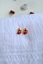New Year Themed Earrings Red Bootie Earrings - 3