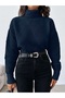 Women's Thessaloniki Baklava Patterned Women's Premium High Neck Sweater - 3