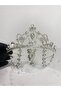 Silver Crystal Stone Headband Model Bridal Crown |   Mi̇hri̇mah Sultan