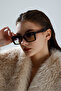 Nolita Rectangular Framed Black Vintage Retro Glasses Uv Protected - 3