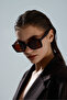 Nolita Rectangular Framed Brown Vintage Retro Glasses Uv Protected - 7