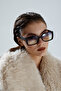Nolita Rectangular Framed Black Vintage Retro Glasses Uv Protected - 7