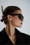 Unisex Black Matte Bone Polarized Sunglasses - 5