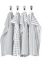 Rinnig Tea Towel, White/Dark Gray/Patterned, 18X24 (45X60 cm) 1200752
