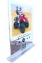 Clear Acrylic Display Stand with Wood Base — Personalized Music Player Photo Frame - 2