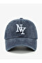 Navy Blue NY Embroidered Baseball Cap