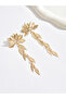 Gold Leaf Dangle Earrings - 3