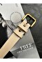 2-Piece Loyal Rectangular Pattern Women's Antique Vintage Buckle Belt Coat Belt Dress Belt Trouser Belt - 2