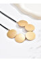 Gold Metal Round Necklace - 3