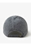 Grey Slogan Print Baseball Cap - 3