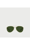 Men Green Lens Aviator Sunglasses
