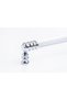 5-Piece Country Chrome Cabinet Drawer Handle 128 mm – Furniture Handle Set (Pack of 5) - 3
