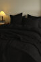 100% Cotton Muslin Duvet Cover Set with Elastic Sheet and 2 Pillowcases Double Size - 3