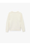Long Sleeve Crew Neck Basic Knit Sweater with Stitching Detail - 4