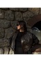 New Season Oversized Bomber Women's Bitter Brown Biker Leather Jacket - 3