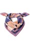 Modern Pattern Scarf Bandana with Cat Silhouette 50X50 cm