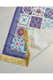 Practical and Portable Silk Textured Bag Prayer Mat – 40 Patch Patterns – Zippered - 4