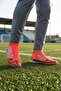 Red Silver Ankle Elastic Lace-Up Unisex Football Field Shoes Gh-252-149 g - 3