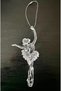 Ballerina 3D Transparent Acrylic Christmas Ornament (16 cm)