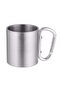Double Layered Carabiner Camping Cup – Stainless Steel, 300 ml