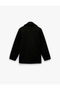 Long Sleeve Double-Breasted Button Boucle Coat with Pockets - 5