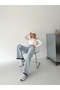 High Waist Loose Leg Pants Jeans with Detail of Leg Detachment - 6