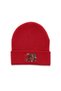 2026 Christmas New Year Printed Red Folded Winter Hat Beanie